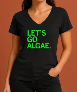 Funny Let'S Go Algae V-Neck Shirt