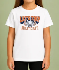 Funny Lets Trip Athletic Dept Go Sports Kids T-Shirt