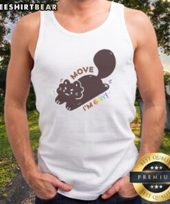 Funny Move I'M Gay Black Cat LGBTQ Pride Tank top in vibrant colors, perfect for pride celebrations.