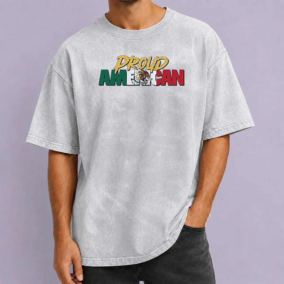 Funny Proud American Eagle Washed T-Shirt