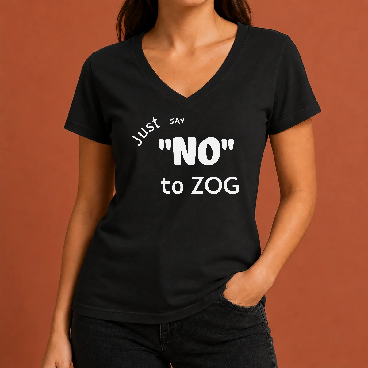 Funny Randy Weaver Just Say No V-Neck Shirt Funny Randy Weaver Just Say No V-Neck Shirt