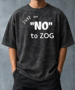 Funny Randy Weaver Just Say No To Zog Washed T-Shirt