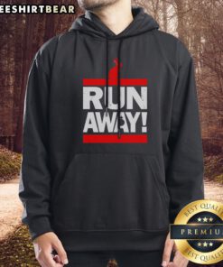 Funny Run Away From The Rabbit Hoodie featuring a playful design with a rabbit graphic.