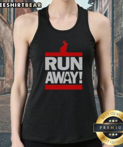 Funny Run Away From The Rabbit Tank Top featuring a playful graphic design