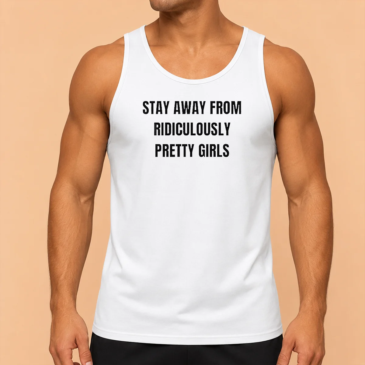 Funny Stay Away From Ridiculously Pretty Girls Tank Top