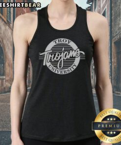 Funny Troy University Trojans Logo Sports Fan University Tank top featuring a bold logo design.