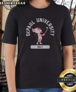 Good Blue Demon Depaul University Golf Ladies Shirt featuring a vibrant blue design for fans.