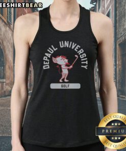 Good Blue Demon Depaul University Golf Tank Top featuring vibrant colors and a comfortable fit