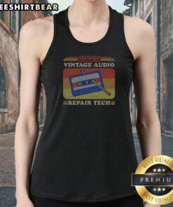 Good Certified Vintage Audio Repair Tech Cassette Tank Top