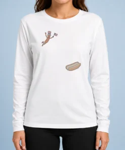 Good Hotdog Freedom Dive Meme Long Sleeve Shirt