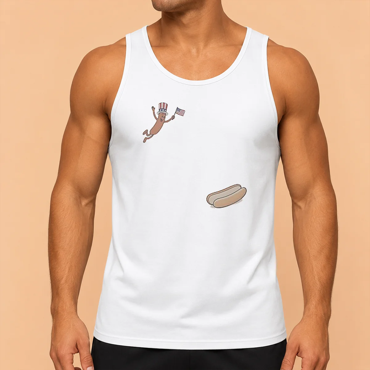 Good Hotdog Freedom Dive Meme Tank Top