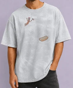 Good Hotdog Freedom Dive Meme Washed T-Shirt