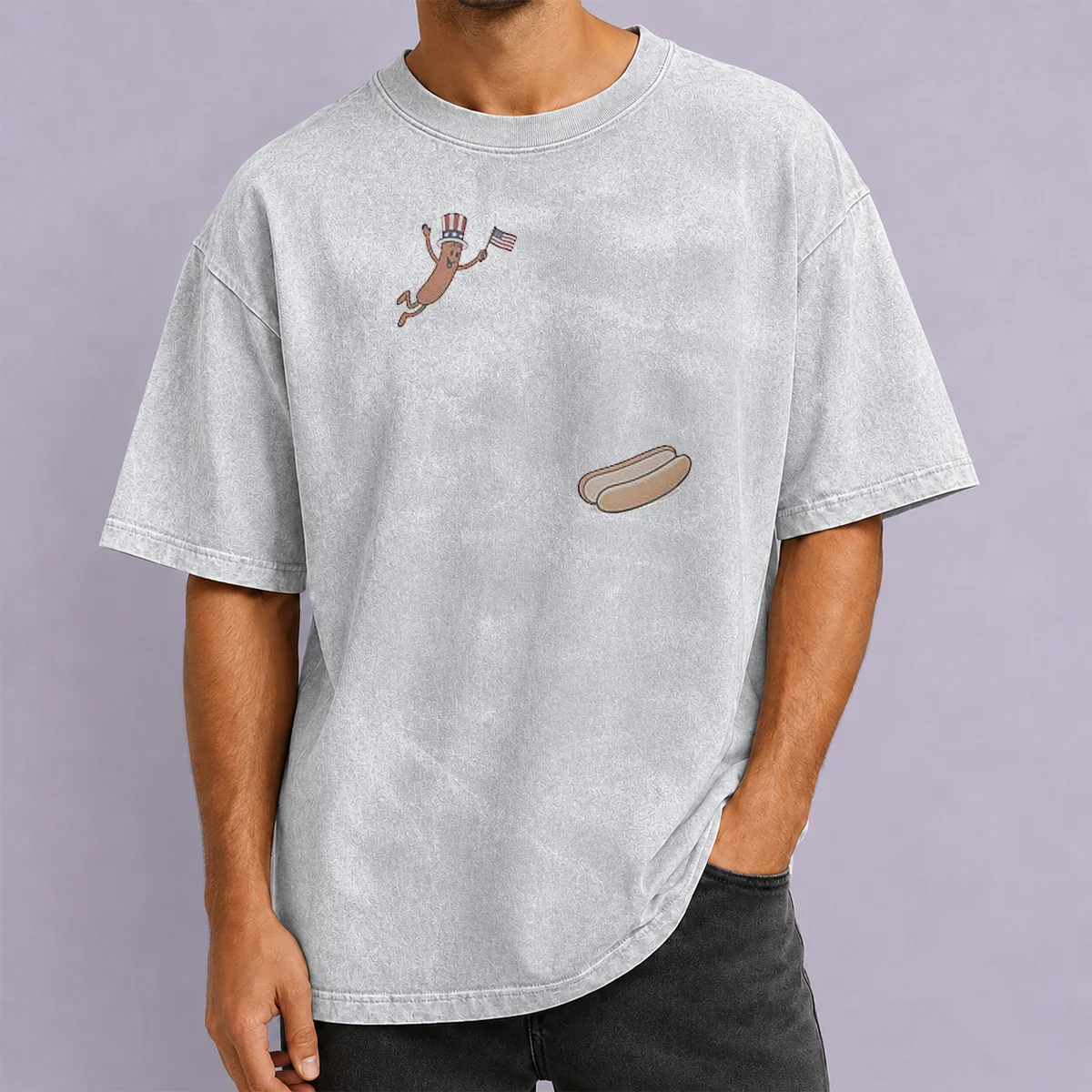 Good Hotdog Freedom Dive Meme Washed T-Shirt