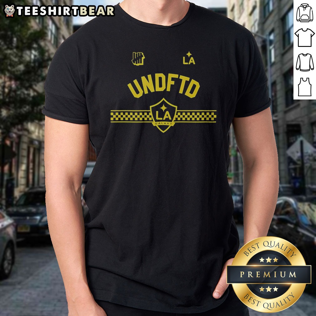 Good LA Galaxy Undefeated Undftd LA Los Angeles Major League Logo Shirt on Classic Shirt Good LA Galaxy Undefeated Undftd LA Los Angeles Major League Logo Shirt shown as a classic shirt preview