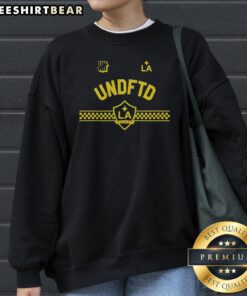 Good LA Galaxy Undefeated Undftd LA Los Angeles Major League Logo Sweatshirt in navy blue with crew neck and long sleeves