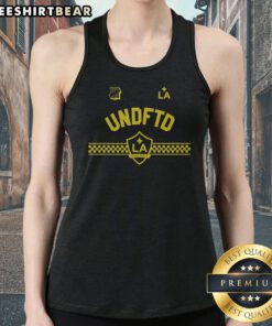 Good LA Galaxy Undefeated Undftd LA Los Angeles Major League Logo Tank Top in black, front view