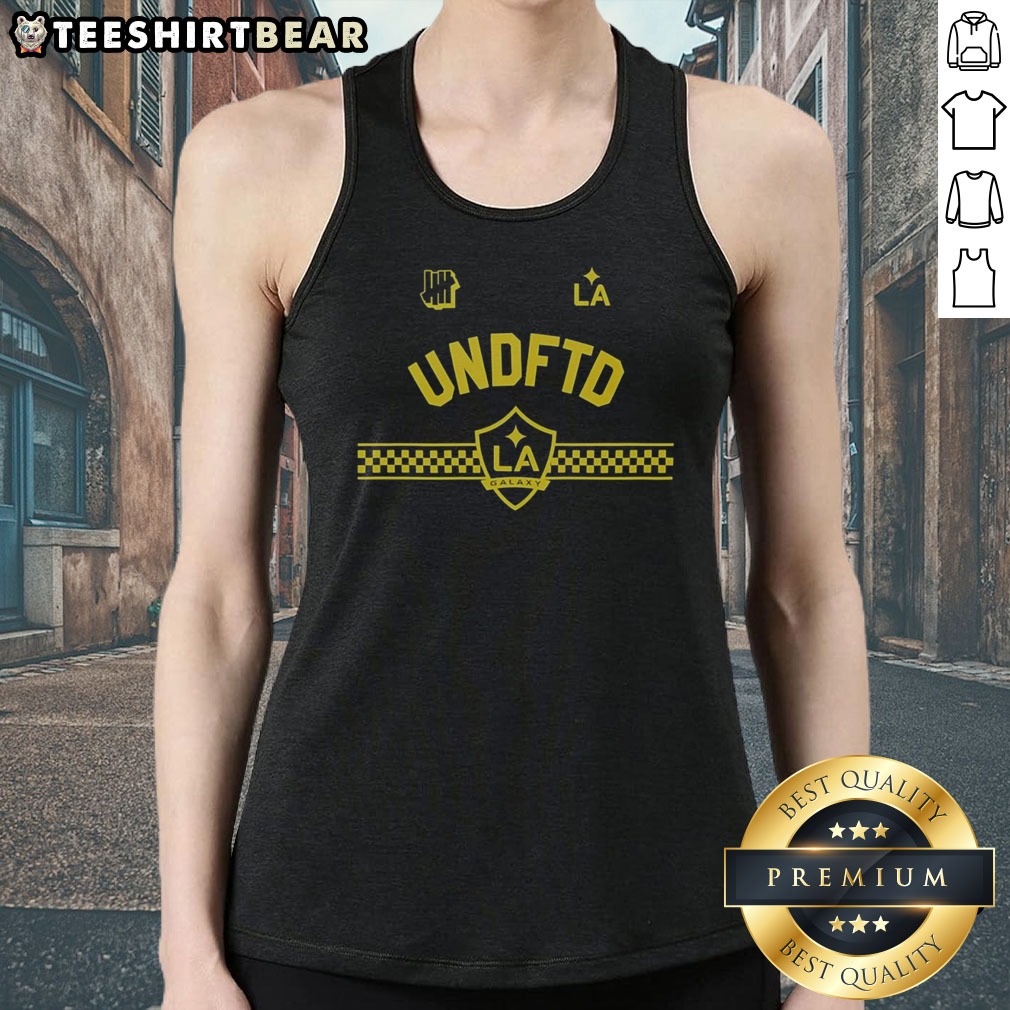 Good LA Galaxy Undefeated Undftd LA Los Angeles Major League Logo Shirt on Tank Top Good LA Galaxy Undefeated Undftd LA Los Angeles Major League Logo Shirt shown as a tank top preview
