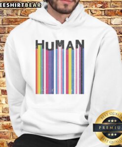 Good LGBTQ Human Pride Flags Hoodie displayed in vibrant colors and unique design for pride celebration.