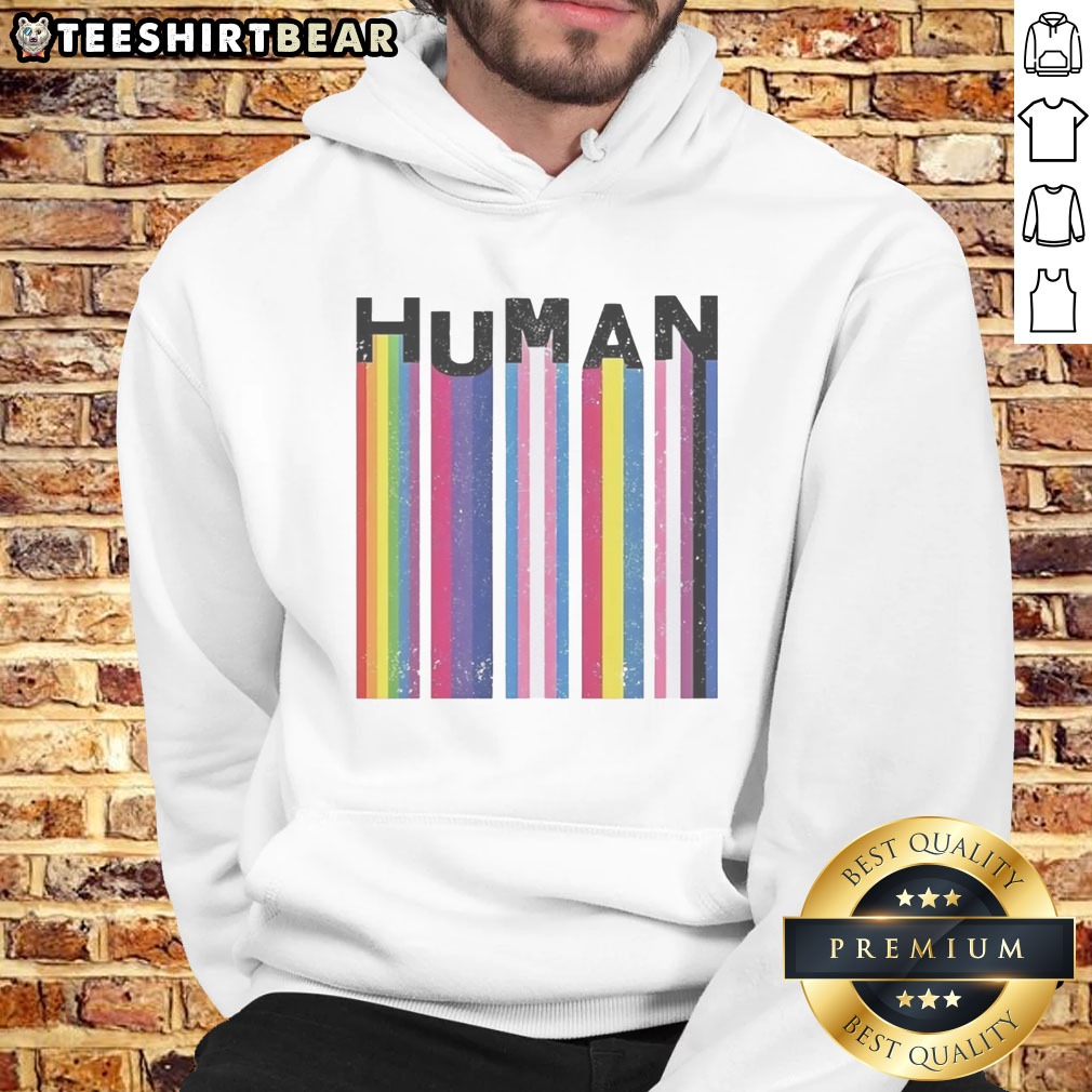 Good LGBTQ Human Pride Flags Shirt on Hoodie Good LGBTQ Human Pride Flags Shirt shown as a hoodie preview