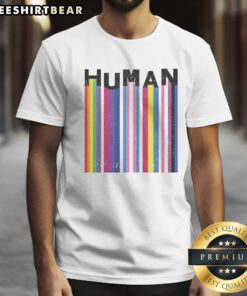 Good LGBTQ Human Pride Flags Shirt featuring vibrant pride flag graphics, perfect for LGBTQ+ celebrations.