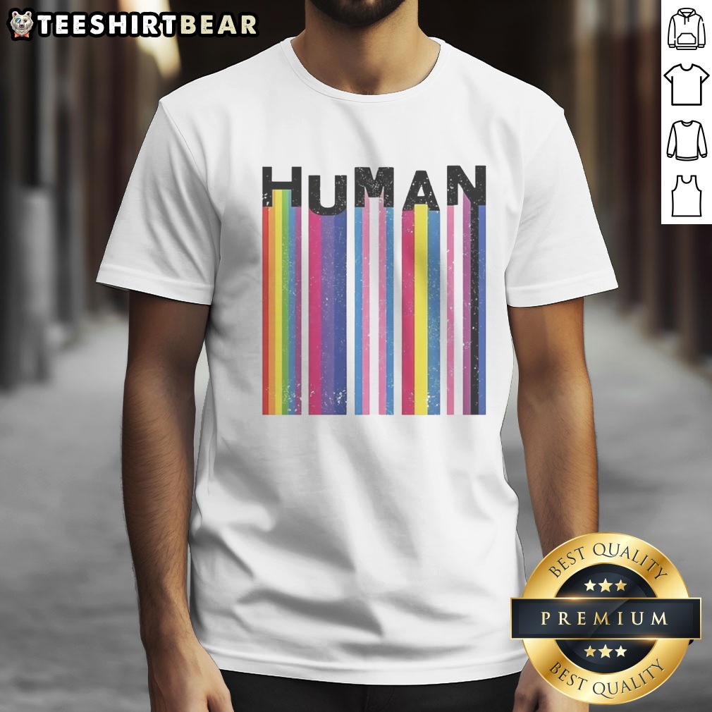 Good LGBTQ Human Pride Flags Shirt on Classic Shirt Good LGBTQ Human Pride Flags Shirt shown as a classic shirt preview