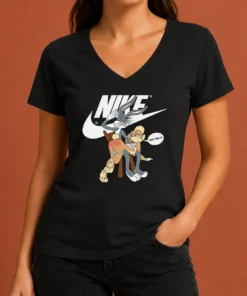 Good Nike Bugs Bunny Spanking Lola V-Neck Shirt