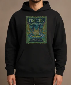 Good Pigeons Playing Ping Pong 6 26 6 27 2026 Raleigh NC Poster Hoodie