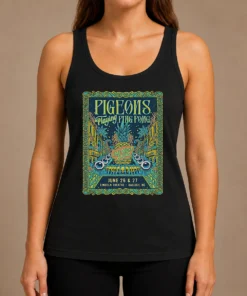 Good Pigeons Playing Ping Pong 6 26 6 27 2026 Raleigh NC Poster Tank Top