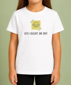 Good UFO Caught On Tape Extraterrestrial Space Alien Flying Saucer Kids T-Shirt