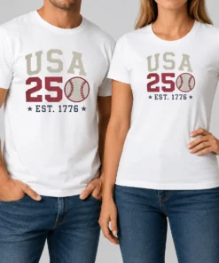 Good USA 250 EST 1776 Baseball Team Spirit