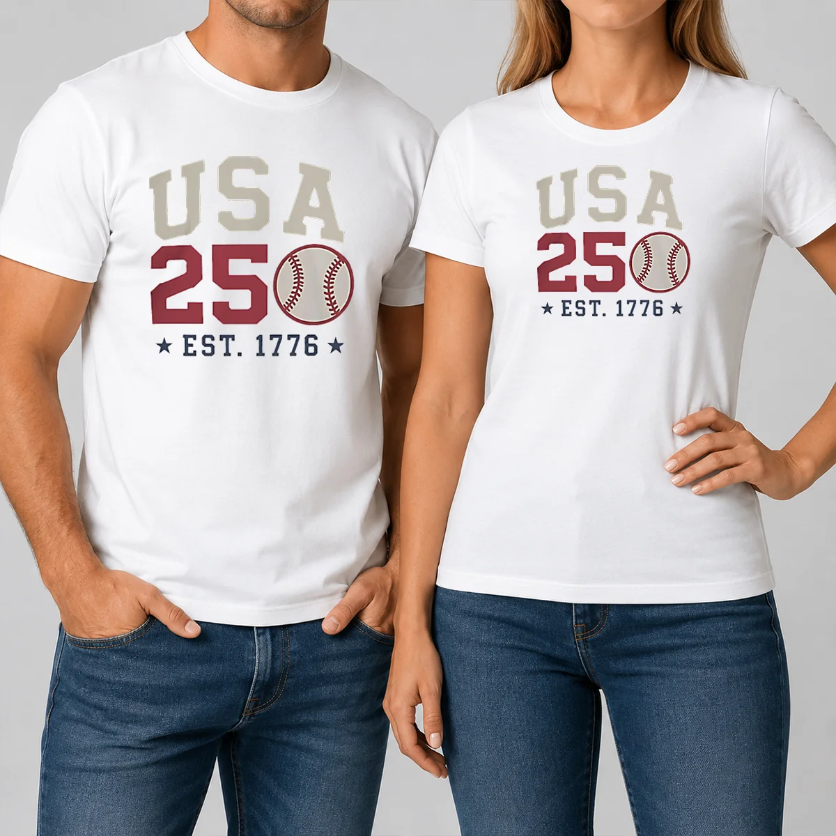 Good USA 250 EST 1776 Baseball Shirt Good USA 250 EST 1776 Baseball Shirt