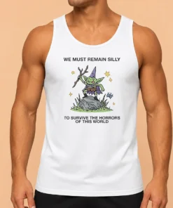 Good We Must Remain Silly To Survive The Horrors Of This World Cute Goblin Wizard Tank Top