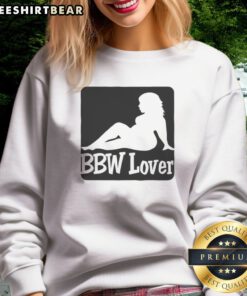 Hot BBW Lover Sweatshirt featuring a bold graphic design for plus-size fashion lovers