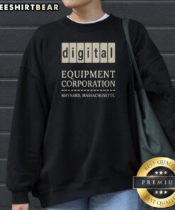 Hot Digital Equipment Corporation 1957 Sweatshirt in charcoal gray with vintage logo print
