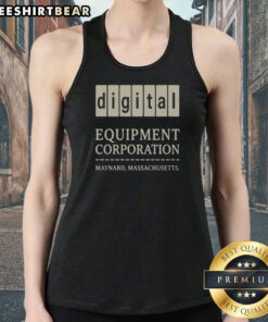 Hot Digital Equipment Corporation 1957 Tank top in white, sleeveless casual wear with retro tech logo