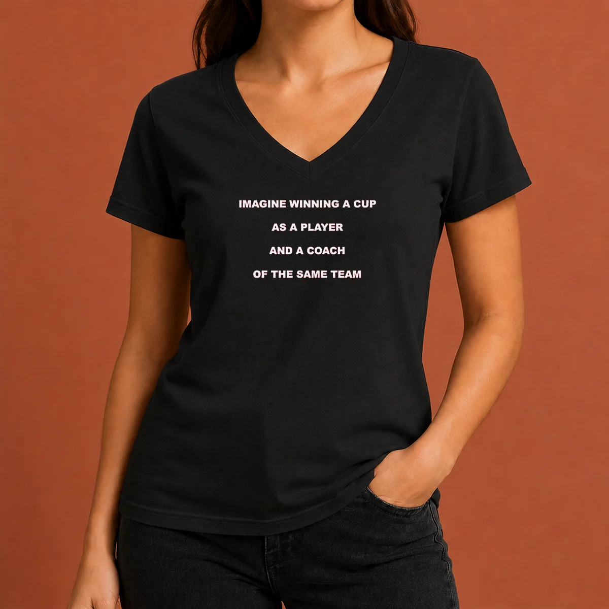 Hot Imagine Winning A Cup As V-Neck Shirt Hot Imagine Winning A Cup As V-Neck Shirt