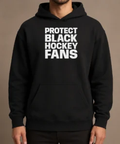 Hot Pretty Protect Black Hockey Fans Hoodie