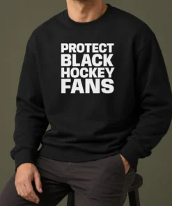 Hot Pretty Protect Black Hockey Fans Sweater