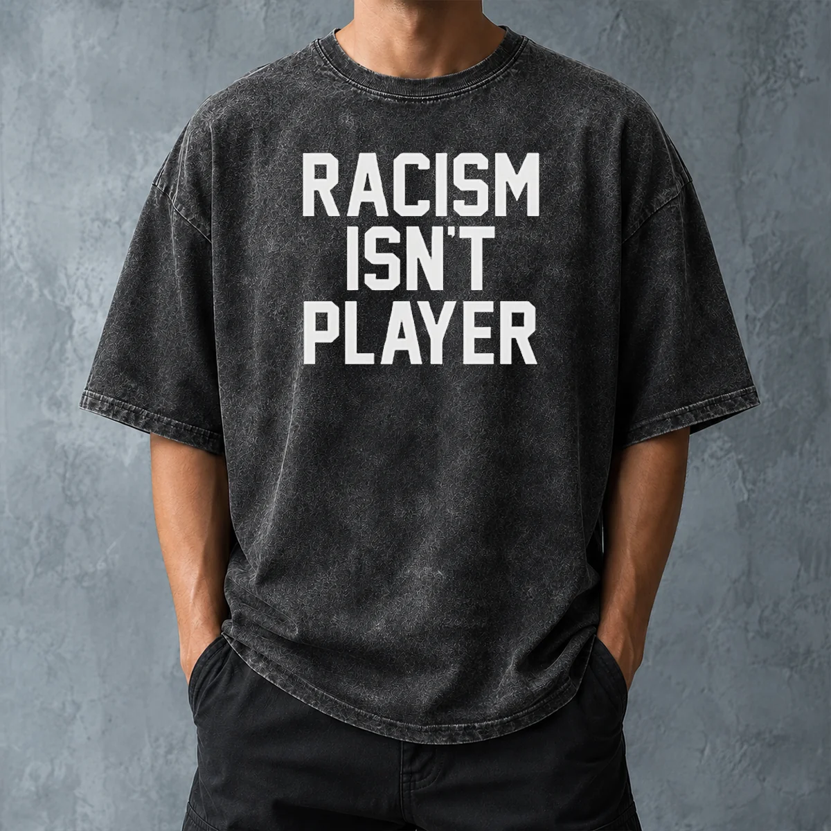 Hot Racism Isn'T Player Washed T-Shirt