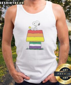Hot Snoopy Peanuts Happy Pride Month Tank top showcasing a vibrant design celebrating Pride.