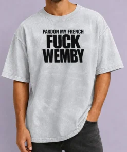 Hot Victor Wembanyama San Antonio Spurs Pardon My French Basketball Slogan Typography Washed T Shirt in soft cotton fabric
