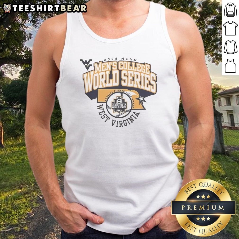Hot West Virginia Mountaineers NCAA Men'S College World Series 2026 Shirt on Tank Top Hot West Virginia Mountaineers NCAA Men'S College World Series 2026 Shirt shown as a tank top preview