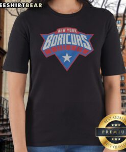 New York Boricuas Puerto Rico Star Diamond Logo Bold Fan Art Ladies Shirt