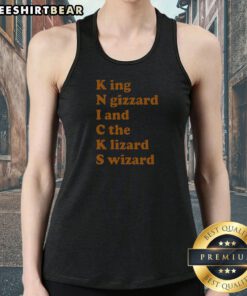 New York Knicks King N Gizzard I And C The Lizard Wizard Band Parody Acrostic Tank Top