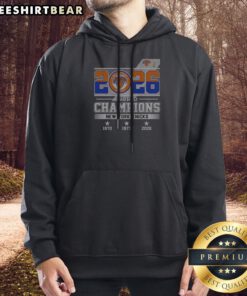 New York Knicks NBA World Champions 1970 1973 2026 Hoodie in navy blue with championship years printed