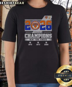 New York Knicks NBA World Champions 1970 1973 2026 Ladies Shirt