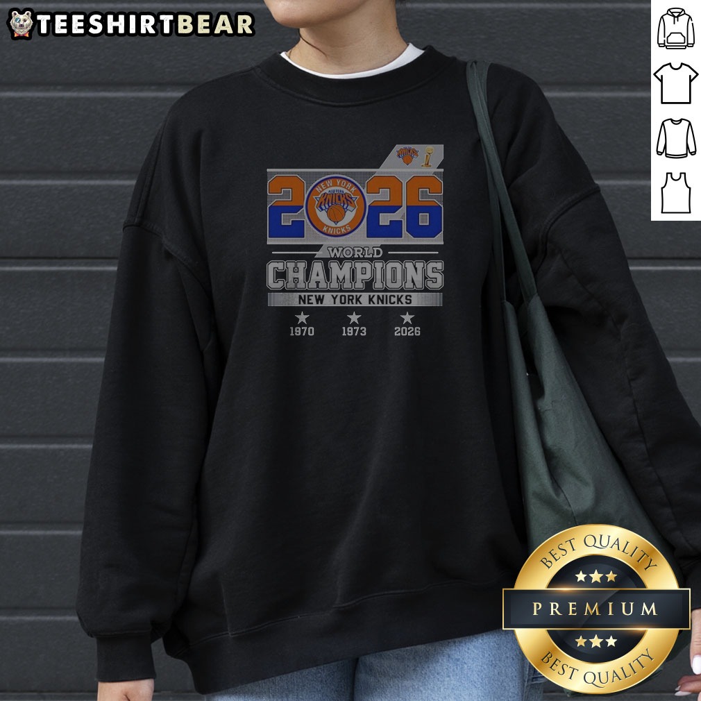 New York Knicks NBA World Champions 1970 1973 2026 Sweatshirt