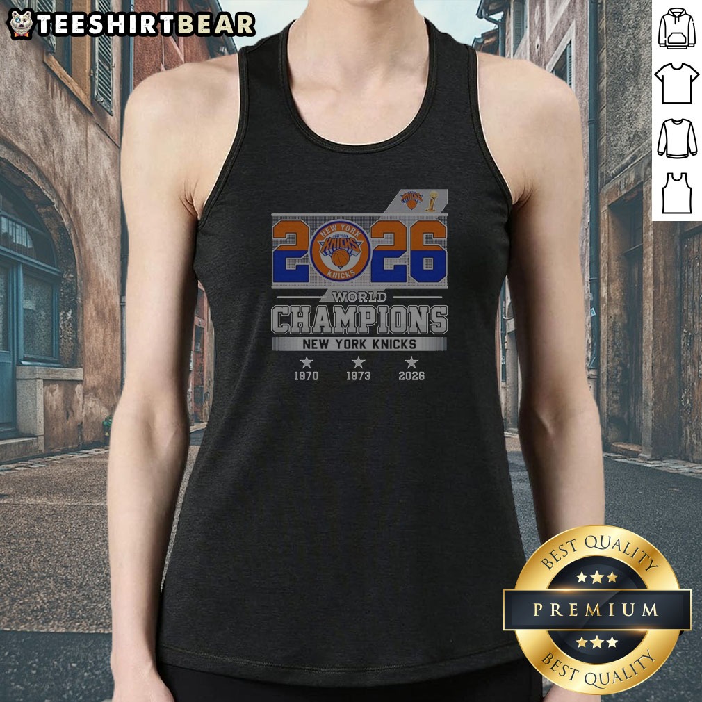 New York Knicks NBA World Champions 1970 1973 2026 Tank Top
