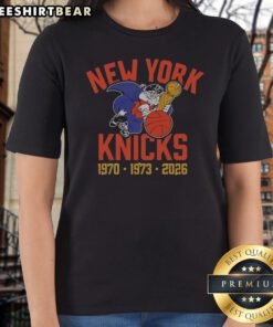 New York Knicks Three Time NBA Finals Champions Ladies Shirt