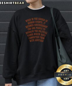 New York Knicks When In The Course Of Human Events Sweatshirt